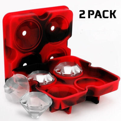 

Silicone Diamond Form Ice Trays Cube Mold Chocolate Cake Soap Mould Kitchen Tool