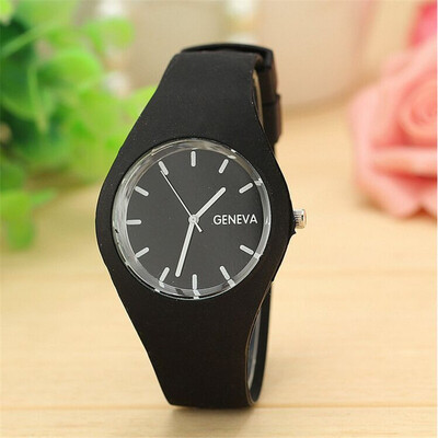 

Geneva watch thin section jelly watch sports watch candy color silicone strap Europe&the United States explosion models