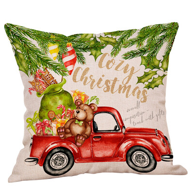 

Siaonvr Christmas Throw Pillow Cover Pillowcases Decorative Sofa Cushion Cover