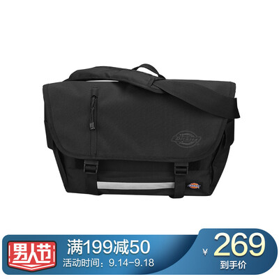 

Dickies Messenger Bag Mens Solid Color Sports Shoulder Bag Student Messenger Bag 161U90LBB02BK02Black