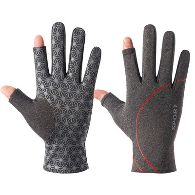 

Breathable Full Finger Touch Screen Winter Gloves 2 Half Finger Riding Fishing