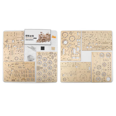 

Greensen Locomotive Wooden Puzzle DIY Assembly Craft Kits Educational Wooden Puzzle Model Kit
