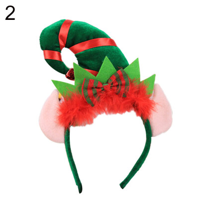 

Christmas Spirit Feather Bow Hat Hairband Hairpin Headband Cosplay Party Props