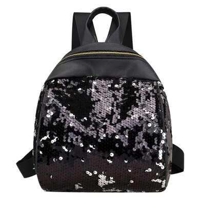 

Preppy Chic Women Sequins Backpack BlingBling Girls School Bag