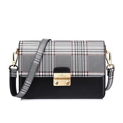

Marsoul new wavy plaid net red square bag chic bag shoulder bag summer chain Messenger bag fashion shoulder bag casual ladies trav