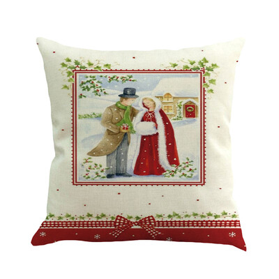 

Siaonvr Christmas Pillow Cover Pillowcases Decorative Sofa Cushion Cover 45x45cm