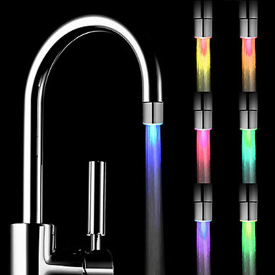 

Fashion LED Water Stream Mini Faucet Lighting Tap Kitchen Bathroom Tool