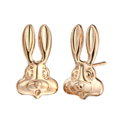 

Earring Rabbit Face Stud Earrings For Women Wedding Jewelry Animal Earrings