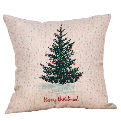 

Tailored Christmas Throw Pillow Cover Pillowcases Decorative Sofa Cushion Cover