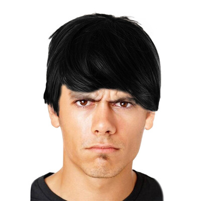 

〖Follure〗Three Colors Optional Fashion Man Short Cruly Mens Wig Party Wig Cool Wig