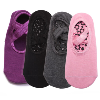 

Women Professional Anti Slip Bandage Sports Yoga Socks Ladies Ventilation Pilates Ballet Socks Dance Sock Slippers