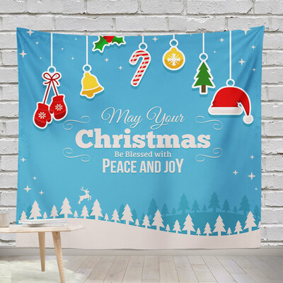 

Tailored Christmas Print Tapestry Hippie Wall Hanging Bohemian Bedspread Throw Dorm Decor