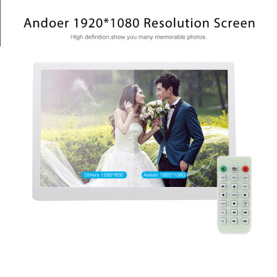 

Andoer 156 Inch 1080P LED Digital Photo Picture Frame High Resolution 19201080 Advertising Machine MP3 MP4 Movie Picture Player