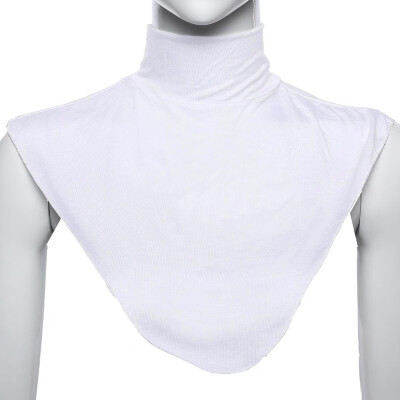 

Women Soft Elastic Loop Scarf Fake Collar Hijab Extensions Neck Cover Under Top