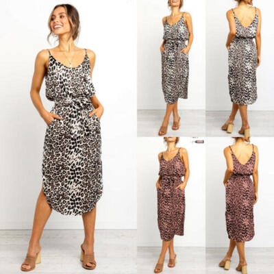 

Womens Sexy Summer Boho Casual Long Evening Party Cocktail Beach Dress Sundress