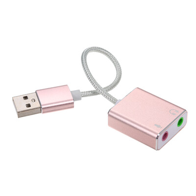 

USB External Sound Card Hi-Fi Magic Voice 71 CH Audio Card Adapter USB to Jack 35mm Earphone Microphone Speaker for Laptop PCPi