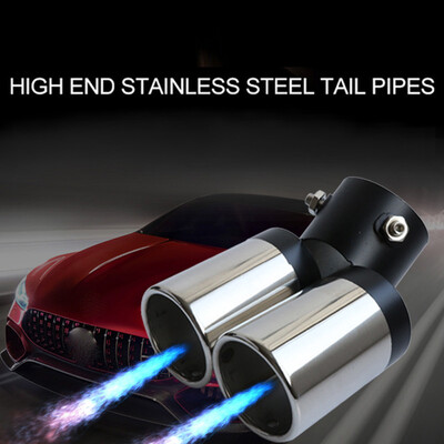 

Tailored Black Double Outlets Exhaust Muffler Tail Pipe Tailpipe for Kia Forte 12-2018