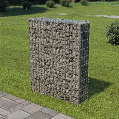 

Gabion Wall with Covers Galvanized Steel 315"x787"x394