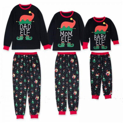 

New Family Matching Women Kids Christmas Pyjamas Xmas Nightwear Pajamas PJs Sets
