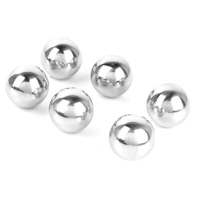 

Greensen 6Pcs Stainless Steel Ice Cube Whiskey Vodka Stones Ball Ice Chiller Stone Beer Wine Cooling Bal
