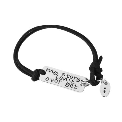 

Brand New My Story Is Not Over Yet Inspirational Alloy Bracelet