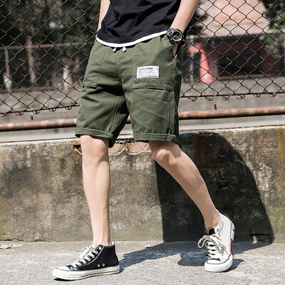 

Gobestart Mens Summer Fashion Leisure Puper Color Overalls Multi-Pocket Trousers