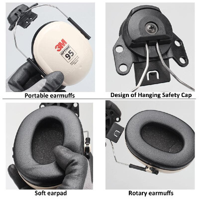 

3M Peltor H6P3E Cap-Mount Earmuffs Safety Ear Muffs Hearing Protection NRR 21dB SNR 26dB Sound Insulation