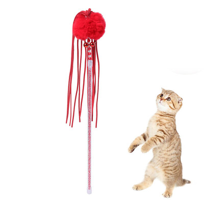 

Gobestart Kitten Cat Toy Interactive Toy Soft Ball And Cat Feather And Bell Toy