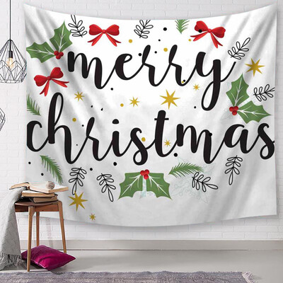 

Siaonvr Christmas Tapestry Santa Print Wall Hanging Tapestry Art Home Decor