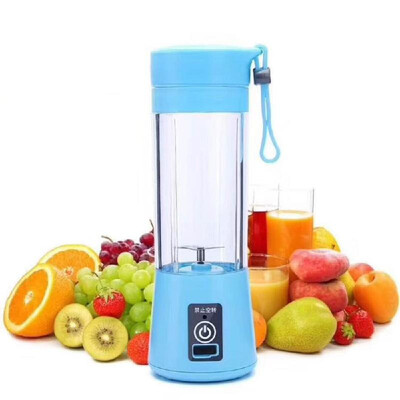 

Portable Multi-functional Juicer Cup USB Rechargeable Juice Blender Mini Fruit Mixer Squeezer with 2 Sharp Blades