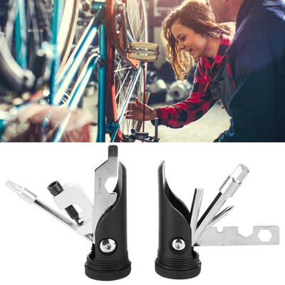 

Greensen 1 Pair Aluminum Alloy Mountain Bike Road Bicycle Handlebar Bar End With Wrench Repair Tool