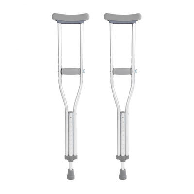 

Greensen 82cm Aluminum Alloy Push Button Adjustable Crutches with Pads Adult Walking Crutch