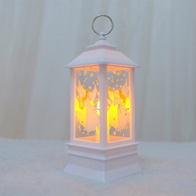 

NeillieN Retro wind lamp Santa Claus decoration Christmas LED lighting Candlestick lampChristmas gifts LED Nightlight