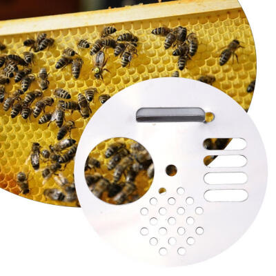 

Greensen 10Pcs Stainless Steel Beehive Entrance Gate Bees Nest Door Disc Vents Beekeeping Equipment