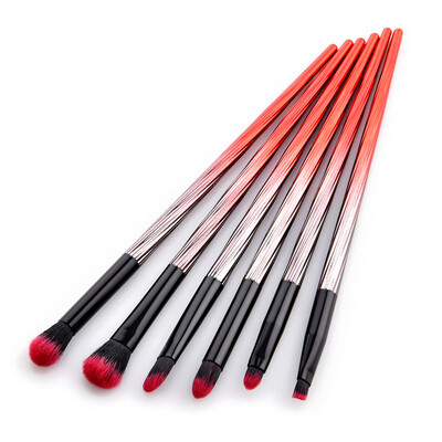 

〖Follure〗6Pcs Pro Makeup Brushes Set Foundation Powder Eyeshadow Eyeliner Lip Brush Tool