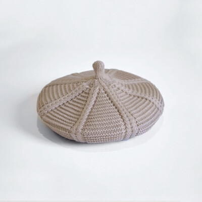 

3 To 8 Years Old Autumn Child Striped Berets Winter Warm Knit Kids Cap Hat Boys Girls Beret