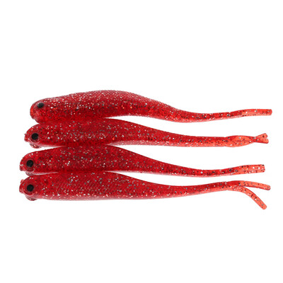 

A FISH LURE Soft Fishing Lures Long Tail Artificial Bait 4pcs