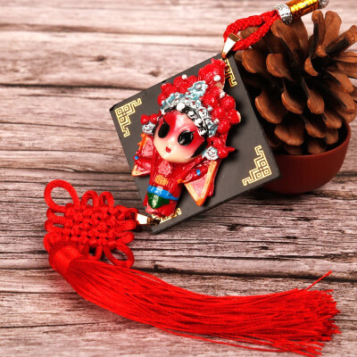 

Chinese style features Beijing Opera Facebook Chinese knot pendant