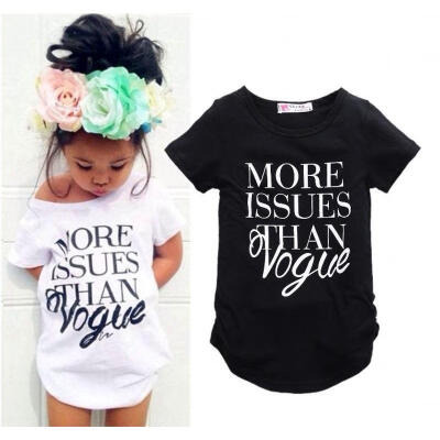 

Kids Baby Girls Letter Short sleeve T-shirt Baby Summer Tops Clothes