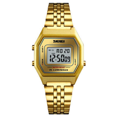 

SKMEI 30m Waterproof Fashion Sports Digital Wristwatch Watch W Stainless Steel Strap For Men