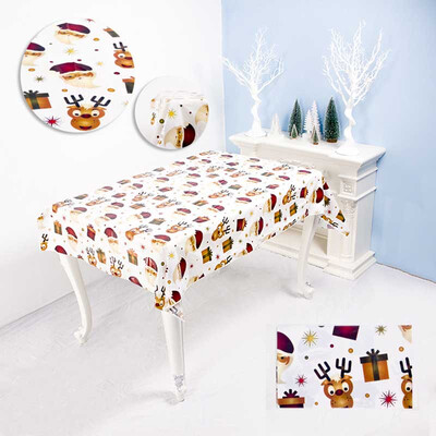

Creative PVC Christmas Xmas Tablecloth Table Cloth Disposable Party Home Decor