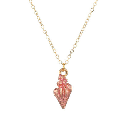 

X-NO BUY Colorful Double Shell Pendant Necklace For Women New Fashion Pendants&Necklace Summer Jewelry Female Handmade Necklace