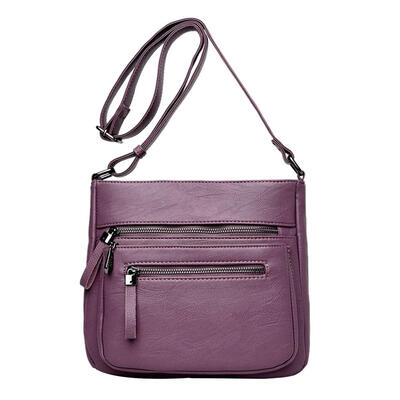 

PU Leather Crossbody Shoulder Handbags Women Solid Color Messenger Bags