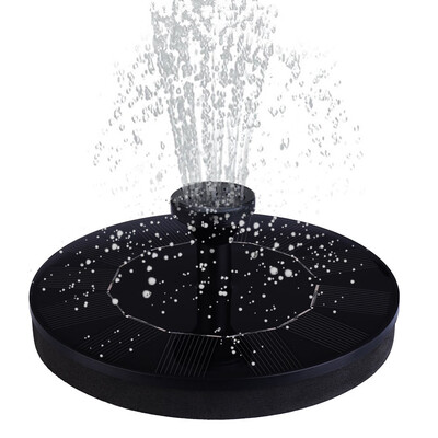 

Siaonvr Solar Power Pump Bird Bath Fountain Water Floating Pond Garden Patio Decor