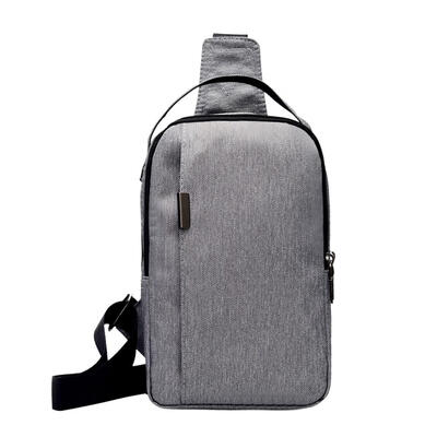 

Men Shoulder Bag Chest Pack Nylon Crossbody Handbag USB Headphone Jack