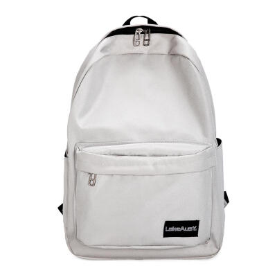 

Solid Color Unisex Travel Backpacks Casual Canvas Shoulder School Bags