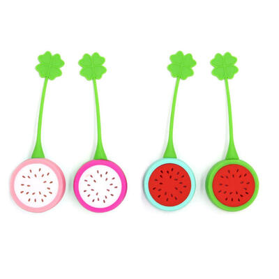 

Reusable Silicone Watermelon Shape Tea Leaf Bag Tea Strainer Infuser Filter