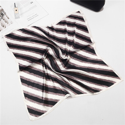 

Color matching stripes small square scarf scarves decorative small scarf printing silk scarves wholesale FJ168