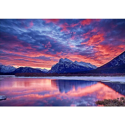 

5D DIY Full Drill Diamond Painting Snow Mountain Cross Stitch Embroidery