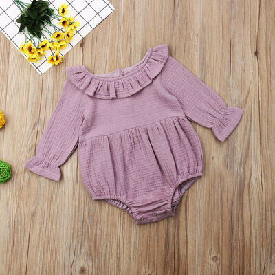

Newborn Baby Girl Long Sleeve Bodysuit Romper Jumpsuit Outfits Clothes 0-24M